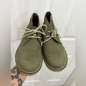 Veldskoen Sorai Green Chukka Boots Size 7 Ethically Made Sustainable Leather